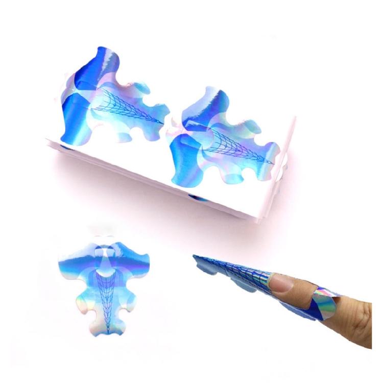 100 Pieces Nail Sculpting Forms With Strong Adhesive Nail Extension Accessory For Seamless Application At Home Or Salon