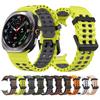 NEW Marine Silicone Strap For Samsung Watch 7 Ultra 47mm Bracelet No Gaps Sport Two-tone Band for Galaxy Ultra Watchband Straps