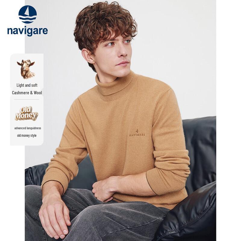 

Navigare Men s Merino Wool & Cashmere Turtleneck Sweater 2XL