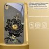 Black Gold Peony Flower For Samsung A 01 52S A04 A05S A10 A12 13 22 23 24 36 42 M02 Note 10 20Ultra 8 9 Golden glass phone case