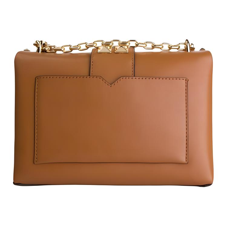 New MICHAEL KORS Cece Leather Shoulder Bag, Crossbody Bag Regular Women's Brown 35F2G0EC1Y-LUGGAGE
