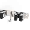 Mop and Broom Holder Wall Mount 304 Stainless Steel 5 Slots 4 Hooks Broom Hanger for Garage Laundry Room Closet Wall
