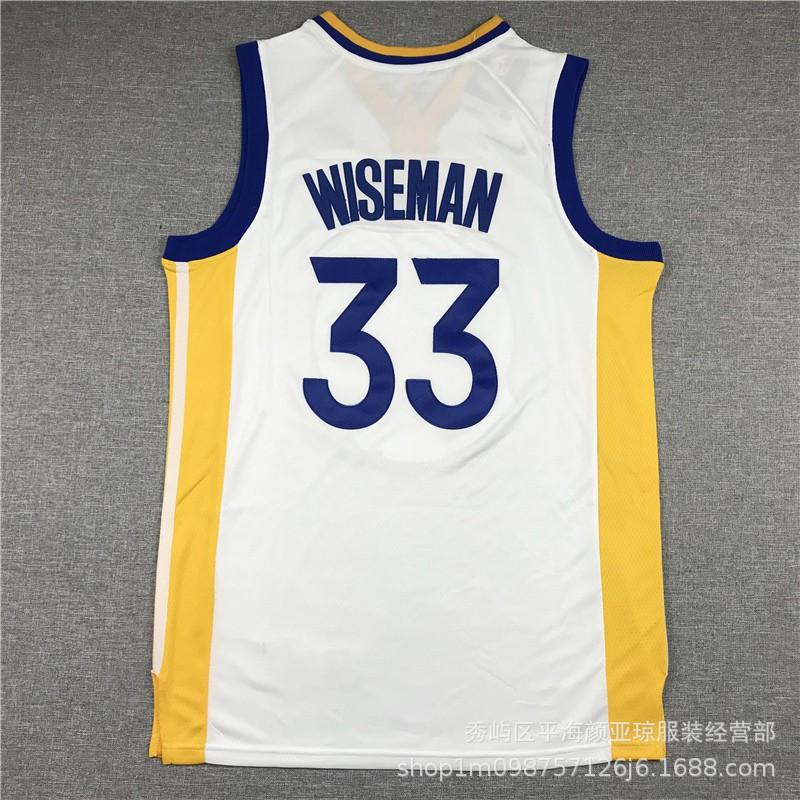 Custom Embroidered Basketball Jersey Warriors 30 Curry 11 Thompson 22 Wiggins Unisex Sportswear Court Practice Training