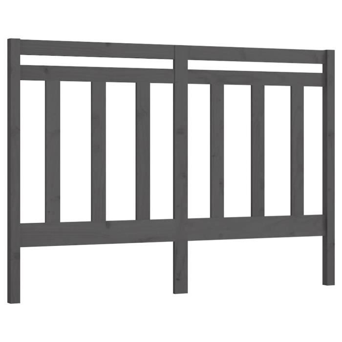 VidaXL Headboard Grey 146x4x100 Cm Solid Pine Wood 817792