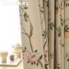 1PC NAPEARL 80% Blackout Curtain Vintage Cream Colored Thick Curtains Rustic Style Printed Curtains for Bedroom Living Room Window for Home Decor