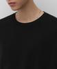 MUSINSA STANDARD Cr Layered Hem Long Sleeve T-Shirt [Black]