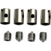 Ejoyous Solderless Throttle Cable Nipples, 4 Sets Solderless Cable Nipples 5mm Throttle Choke for Motorcycle Scooter Quad Mower