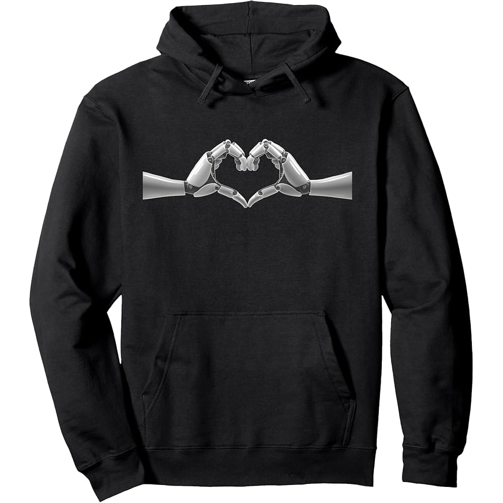 Robot Arm Heart Hoodie celebrates AI innovation