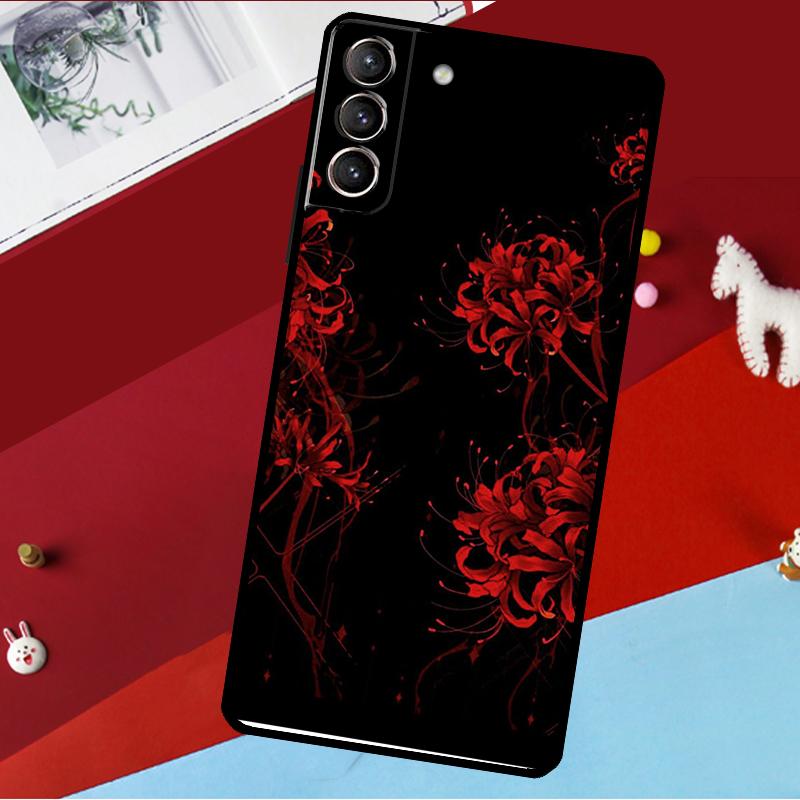 Lycoris Radiata Flower Funda For Samsung Galaxy S25 S24 S21 S22 S23 Ultra S9 S10 Plus S20 FE S25 FE Phone Case