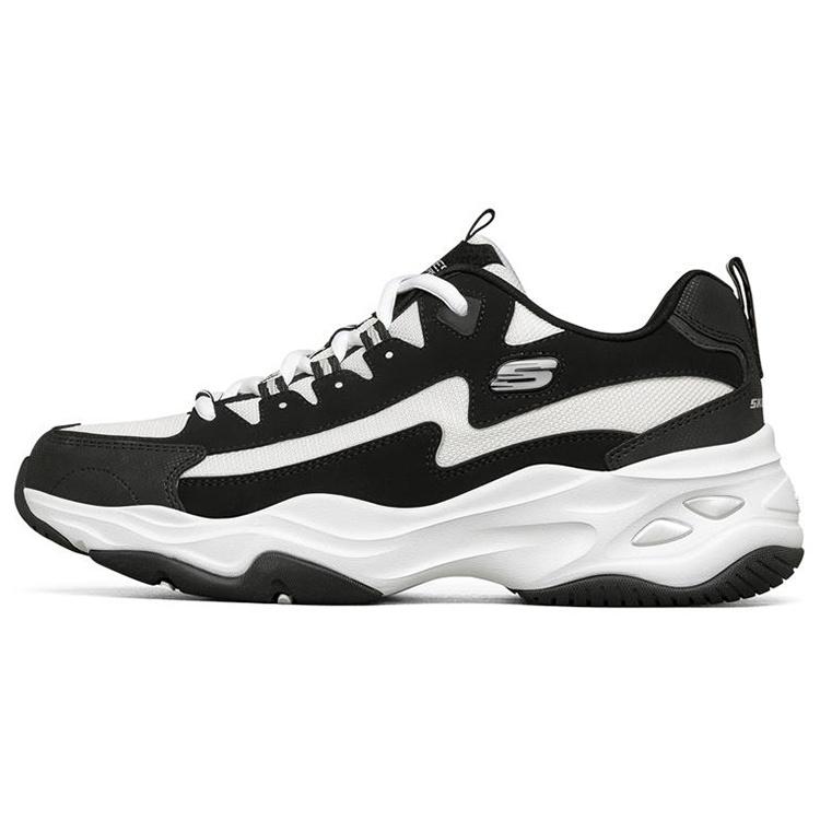 Skechers D Lites 4.0 Low Chunky Shoes Black/White Men s 237225-BKW EU 39.5