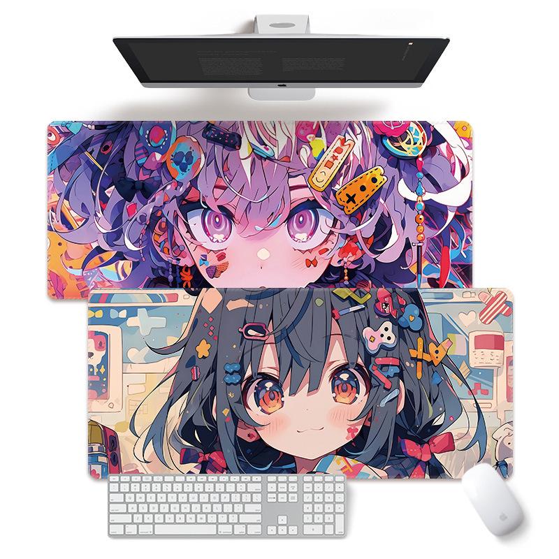 Extra Large Non-Slip Anime Girl Mouse Pad for Gaming and Esports