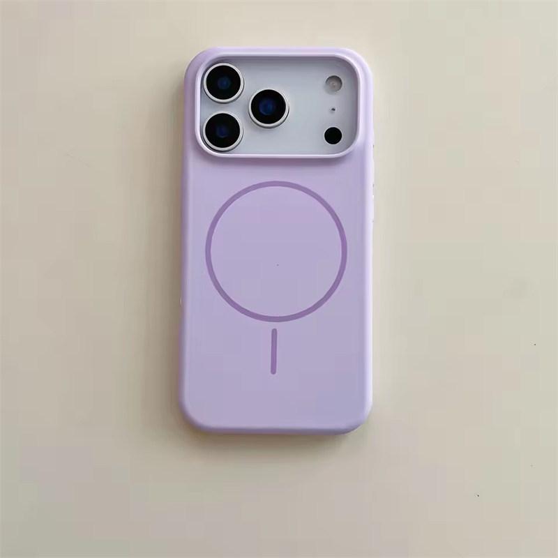 Liquid Silicone Matte Solid Case for iPhone 17 Air 16 15 14 Plus 13 12 Pro Max for Magsafe Wireless Charging Shockproof Cover