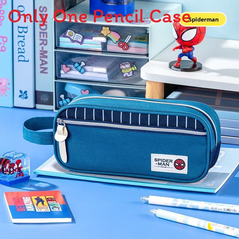 Mickey Mouse Kids Portable Dual Compartment Stationery Bag With Polyester Material For Learning