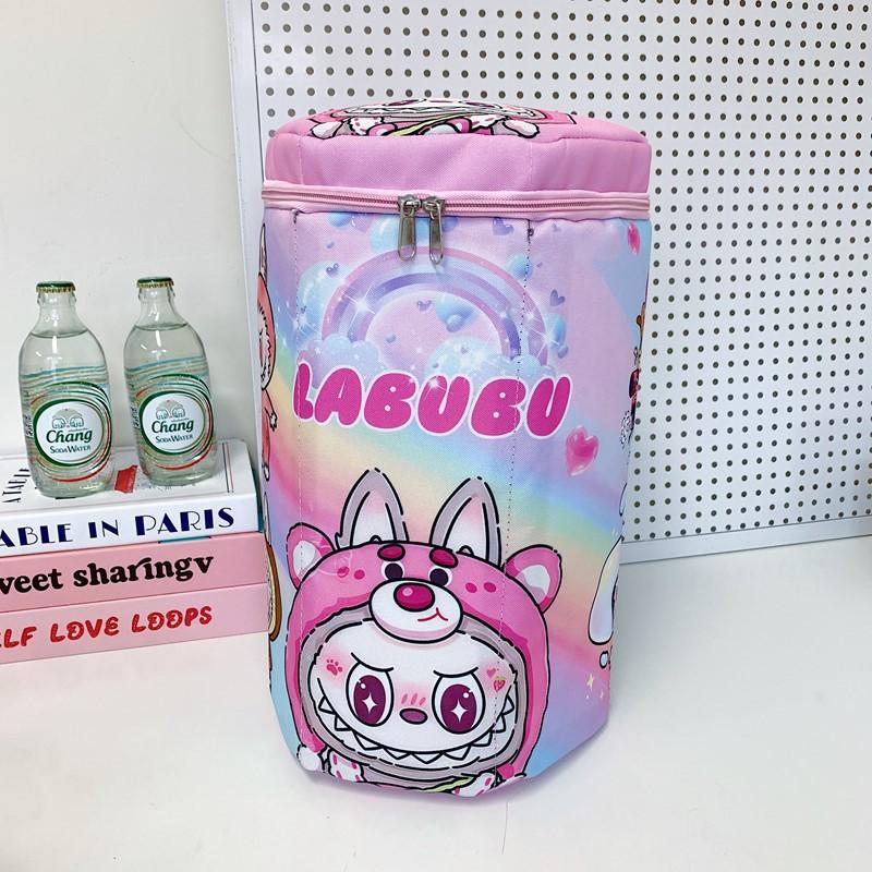 School bag backpack cute cartoon snack bucket large capacity out storage bag backpack