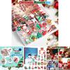 Christmas Countdown Calendar Pvc 3d Figures Hanging Set For Holiday Decor And Gift Giving