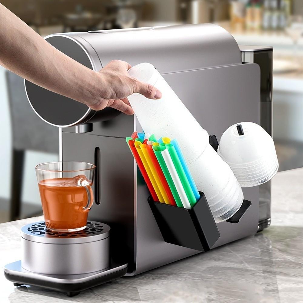 Side-Mounted Coffee Machine Cup Holder 3-in-1 Disposable Cup Dispense  Home Kitchen