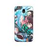 Phone Case - MANIACASE - Samsung Galaxy J7 2018 - TPU Silicone - Black - Demon Slayer