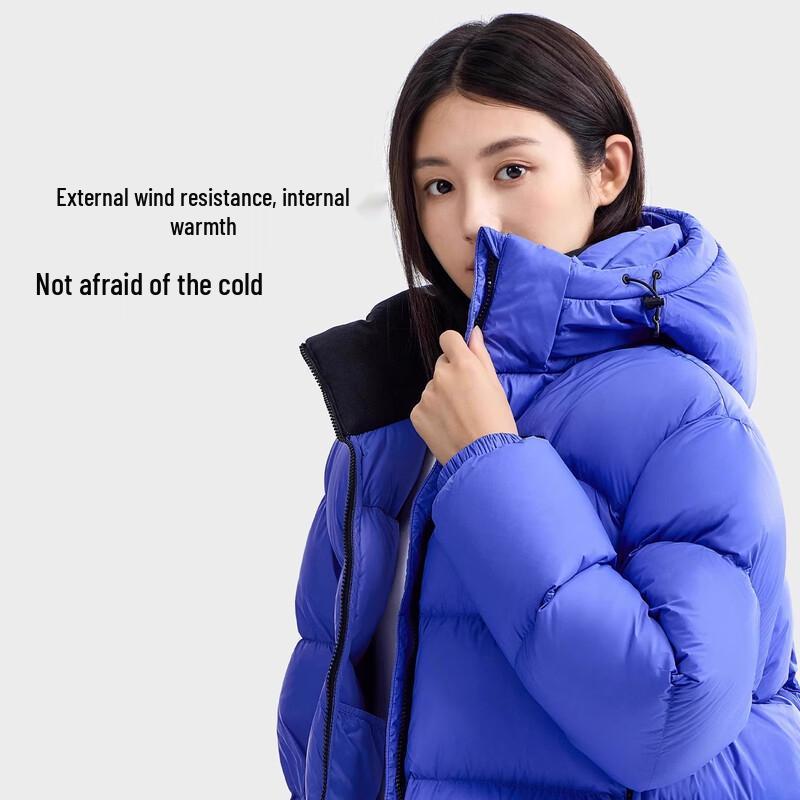 Camel Penguin Women's Short Hooded Puffer Down Jacket