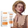 OUHOE Face Protection Lotion Gentle UV Isolation Anti-Wrinkle Sunburn Care Lightweight Protective Cream