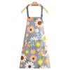 Cute Flower Kitchen Household Oil-Proof Cooking Apron For Women Children Men Kitchen Waterproof Adult Coffee Baking Accessories