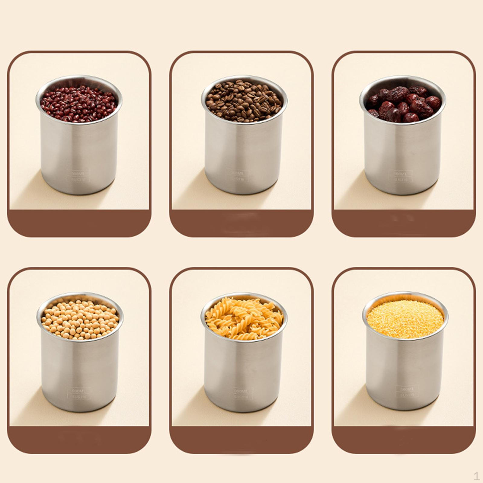 

Герметичный контейнер из нержавеющей стали для кофе, чая и сухофруктов 900ml