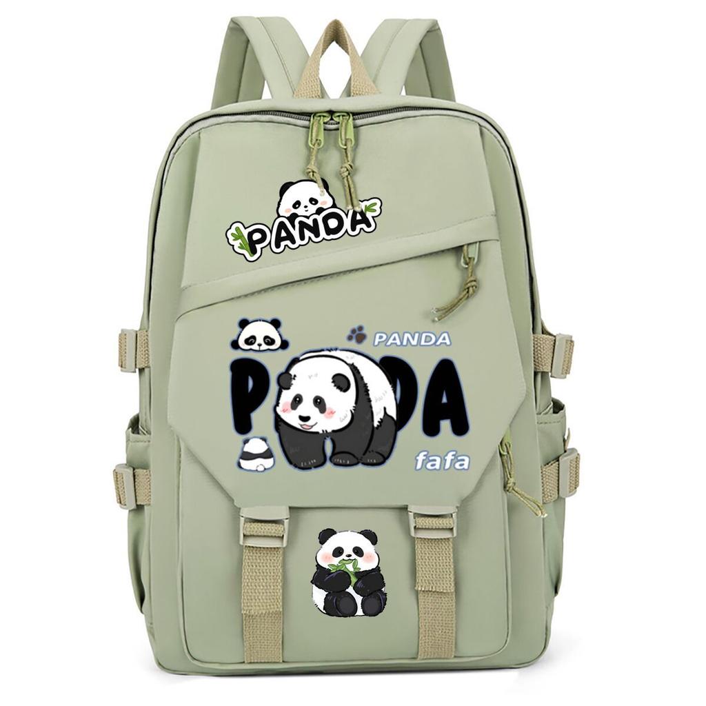 Panda Huahua Cartoon Printing Primary And Secondary School Students High Value Backpack Large Capacity Versatile School Bag