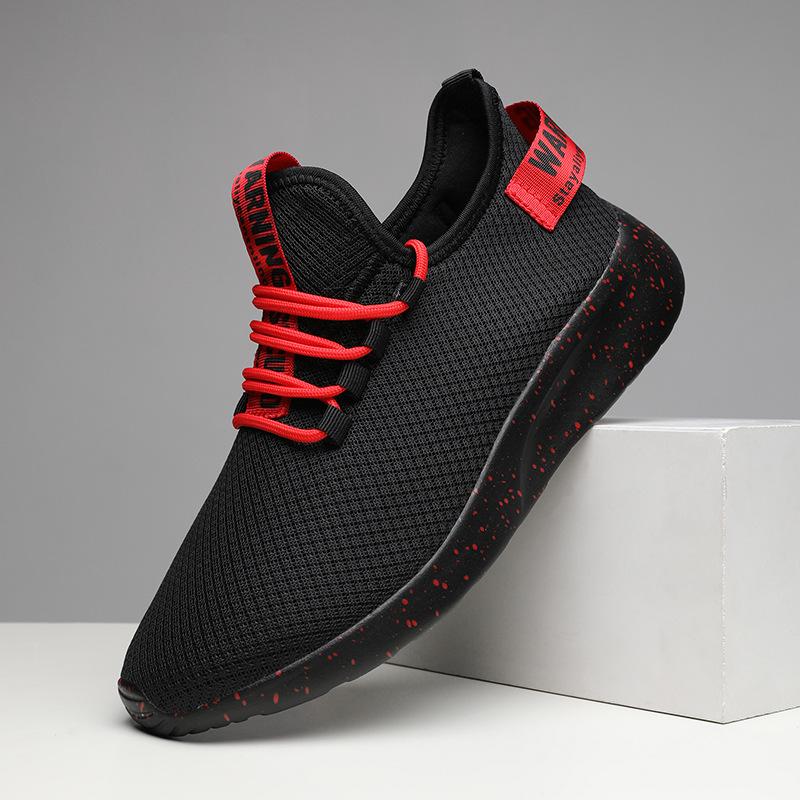 Spring and Summer New Men's Casual Sports Shoes Lightweight Fashion Soft Sole Versatile Fly-woven Running Shoes Men's Shoes