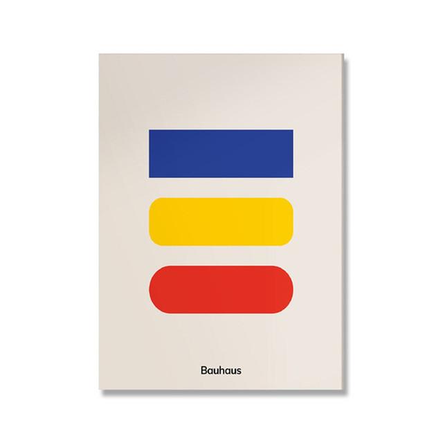 

Выставка Баухаус уникальные геометрические постеры, минималистичные художественные принты на холсте, абстрактные картины, фрески для гостиной, украшение для дома 21*30cm