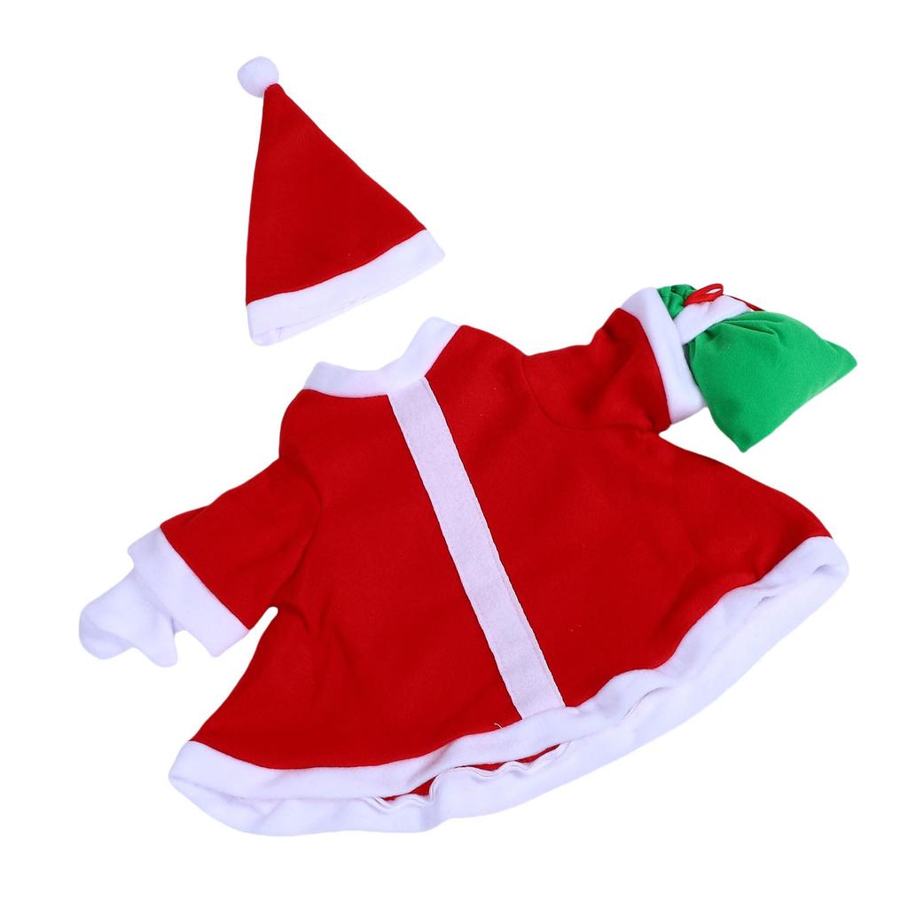 Xmas Goose Outfit Garden Yard Decoration Goose Clothing Costume for 23 Inch Statue with Hat