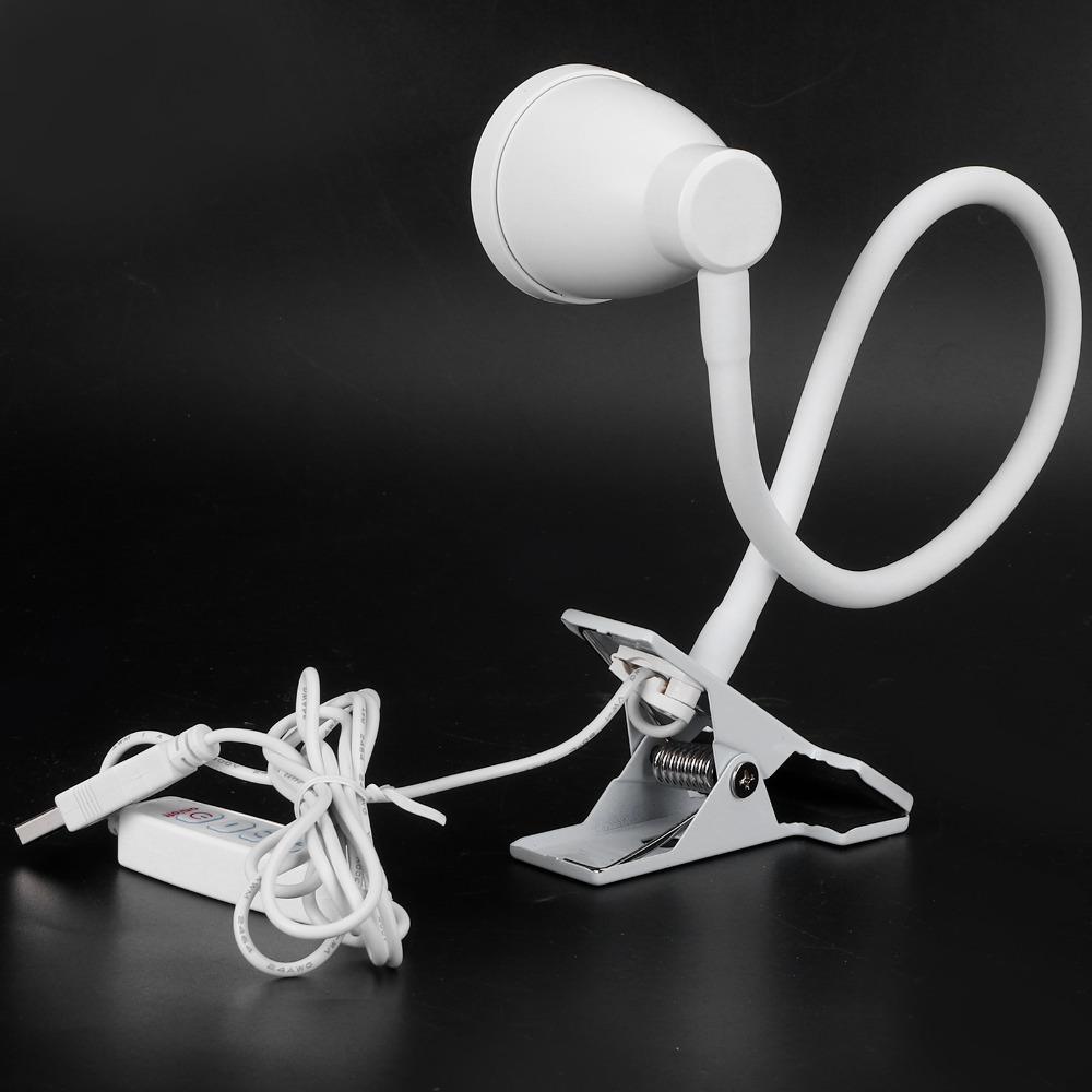 USB Powered Clip Reading Light 5W LED Reading Light Simple Desk Lamp  Studying