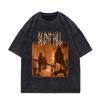 Game Silent Hill  Vintage Washed Tshirt Men Women Gothic Fashion T Shirts High Quality Cotton Oversized Tshirts Streetwear