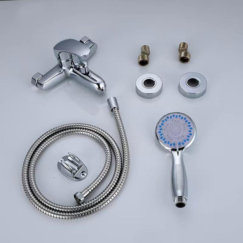 Angle Bathtub Hot and Cold Faucet Triple Shower Set Basin Tap Shower Faucet Bathroom Faucets Douche Accessories