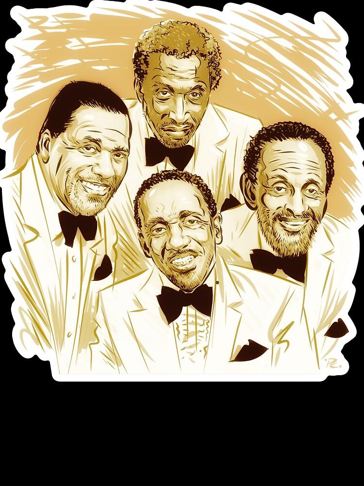 The Four Tops Modern Jazz Quartet - An Illustration by Paul Cemmick Oversized T-Shirt