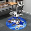 1pc Sonic Adventure Office Round Area Rug, Indoor Mat Suitable For Office,Bedroom Living Room Home Decor, Room Deco A0926014