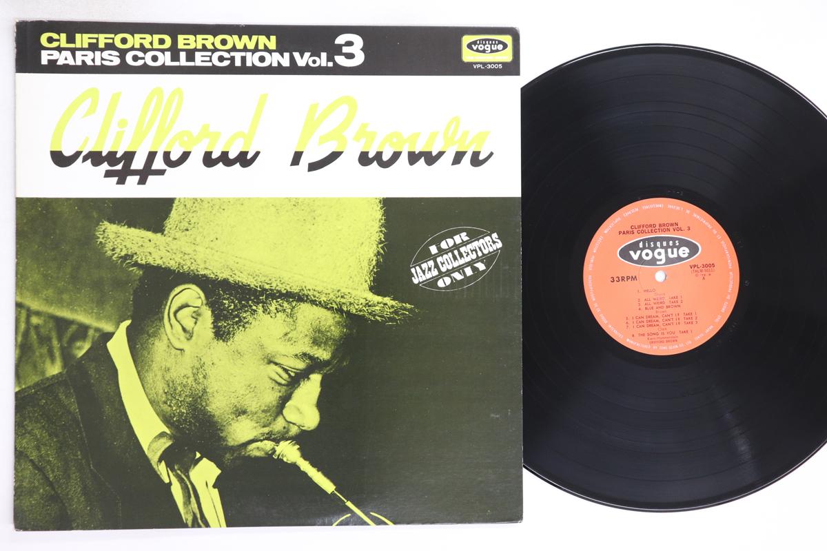 

LP Record CLIFFORD BROWN - Paris Collection Vol.3 VPL3005 DISQUES VOGUE 1972 Japan Jazz Used