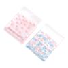 100Pcs Heart Shaped Transparent Candy Bag Biscuit Snacks Plastic Bag Baking Decoration Packaging Self-Adhesive Bag