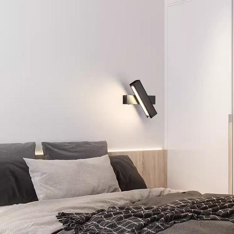 LED Indoor Wall Lamps Rotation Adjustable Bedside Lamp Modern Living Room Stair Wall Sconce Nordic Indoor Aisle Sconce Luminaire