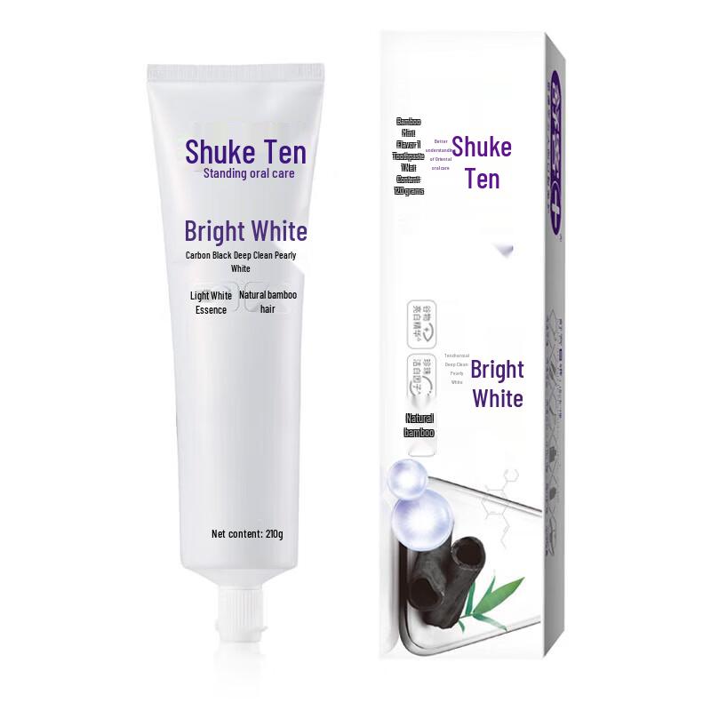 Shuke Bright White Toothpaste with Bamboo Charcoal & Pearl