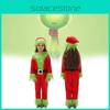 Entzückendes Weihnachts-Grinch-Kostüm für Kinder aus weichem Polyester für festliche Feiern
