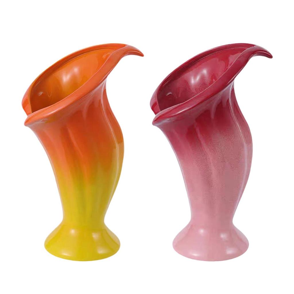 Ceramic Flower Vase, Flower Pot, Flower Container, Aesthetic Decorative Vase for