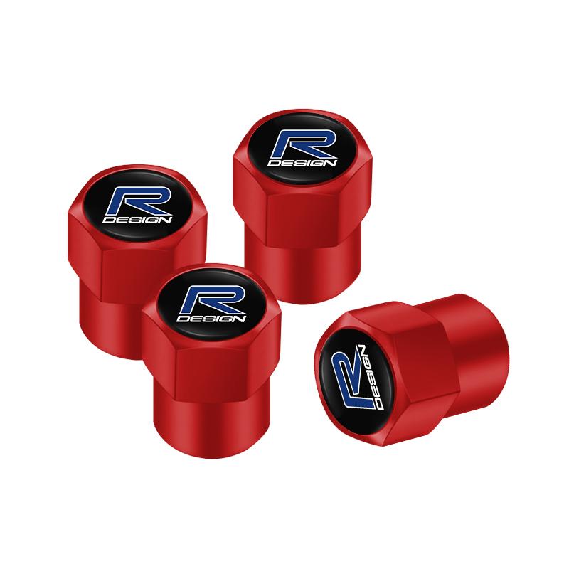 1 Set Autostyling Metall Rad Reifen Ventilkappen Staub Zubehör Für Rdesign Volvo V50 AWD XC40 Polestar V60 S90 V70 S40 S70 T6 S80