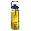 2025+Glass Cup Outdoor Exercise Double Drinking Transparent Glass Simple and Portable Tea Water Separation Mug Drinkware