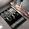 Arctic Monkeys Band Portrait Design Non-slip Rug Suitable for Living Room and Bedroom Sofas.