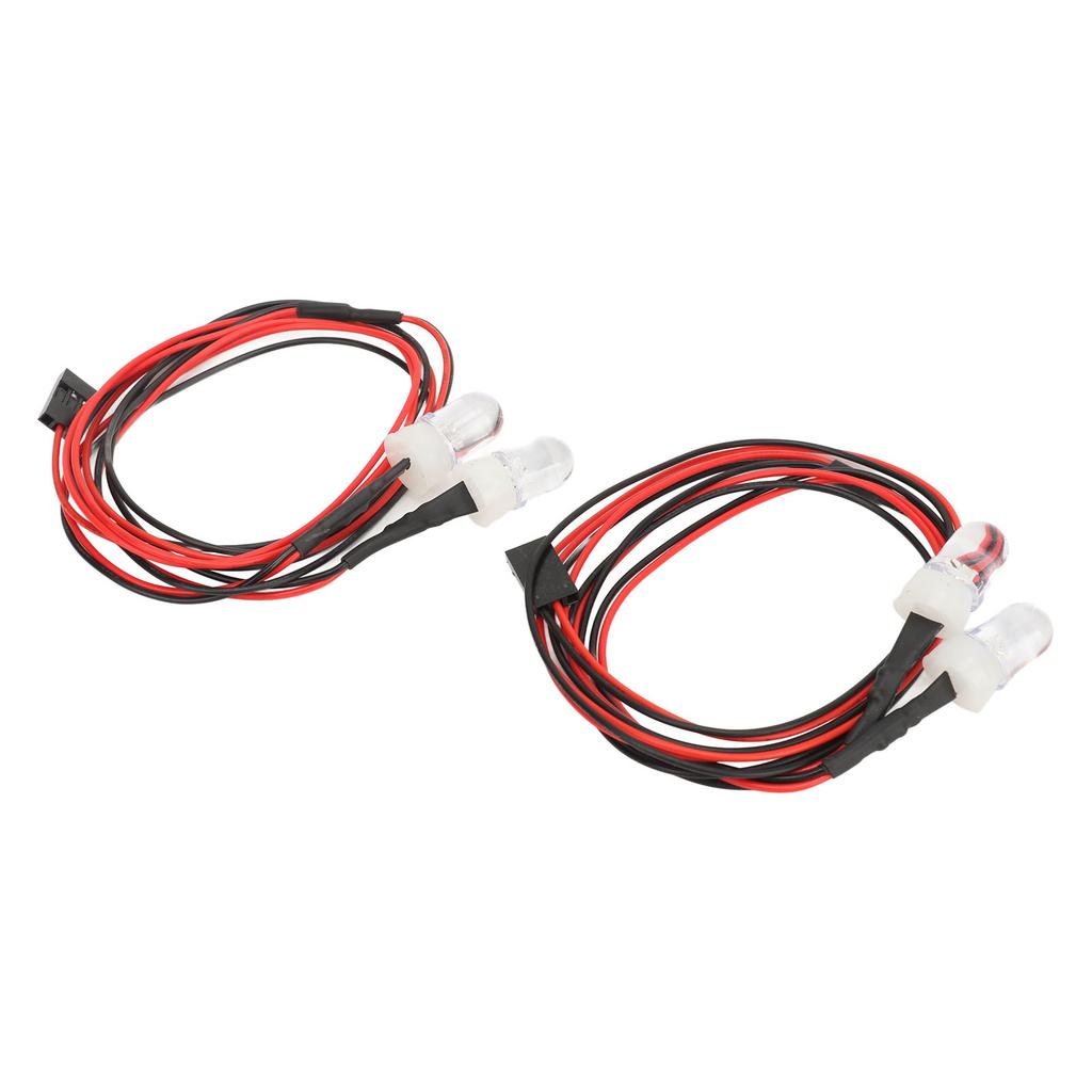 2PCS RC LED Light Kit 8mm Beads RC Lighting Kit Compatible for Traxxas for HSP for Tamiya for