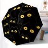 1pc Black Cat Pattern Automatic Opening/Closing Folding Umbrella with 41 Ribs, Plastic Handle, Windproof Portable Sunshade Umbrella Hallowee