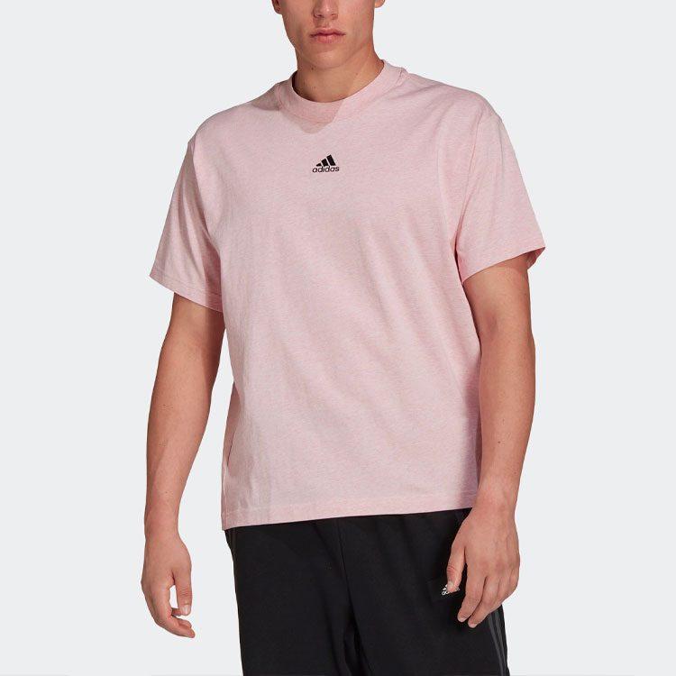adidas Drop Shoulder Sleeve T Shirt Unisex Pink H65778