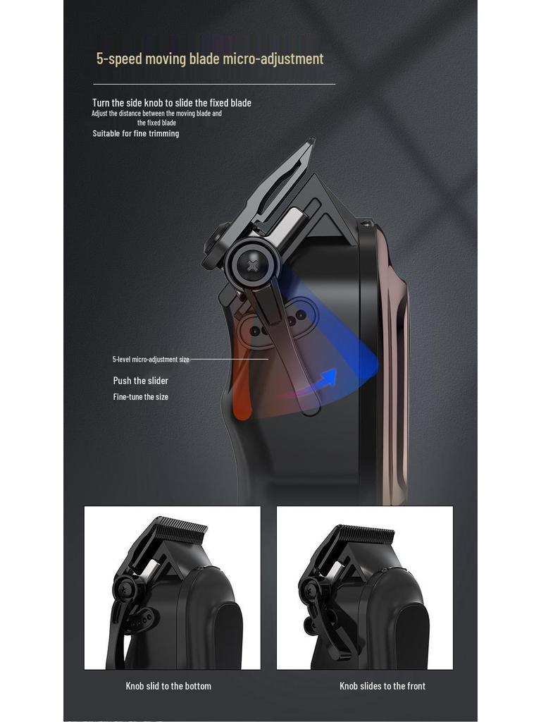 Akıllı Çift Elektrikli Saç Kesme Makinesi Seti - Anne ve Çocuk İçin - Büyük ve Küçük, Type-C Şarjlı ve Dijital Ekranlı