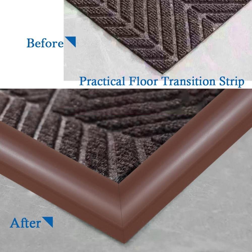 Wear-resistant Floor Transition Strip Self Adhesive Divider Strip Flat Button Strip  Doorway