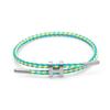 Bracciale in Acciaio a Forma di H: Acciaio Inossidabile Regolabile, Oro 3D, Impermeabile, Resistente al Sudore, Design a Corda