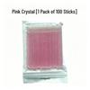 Eyelash Extension Cleaning Flocked Cotton Swabs - Crystal Stick, Small Head Makeup Remover